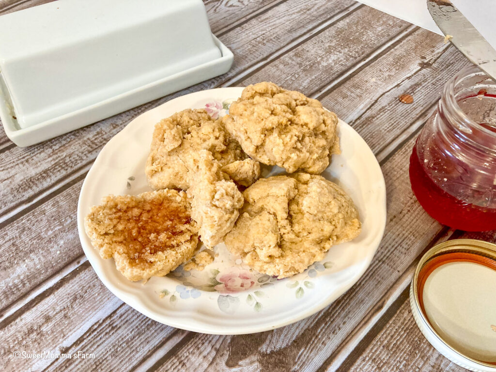 Biscuits with jam