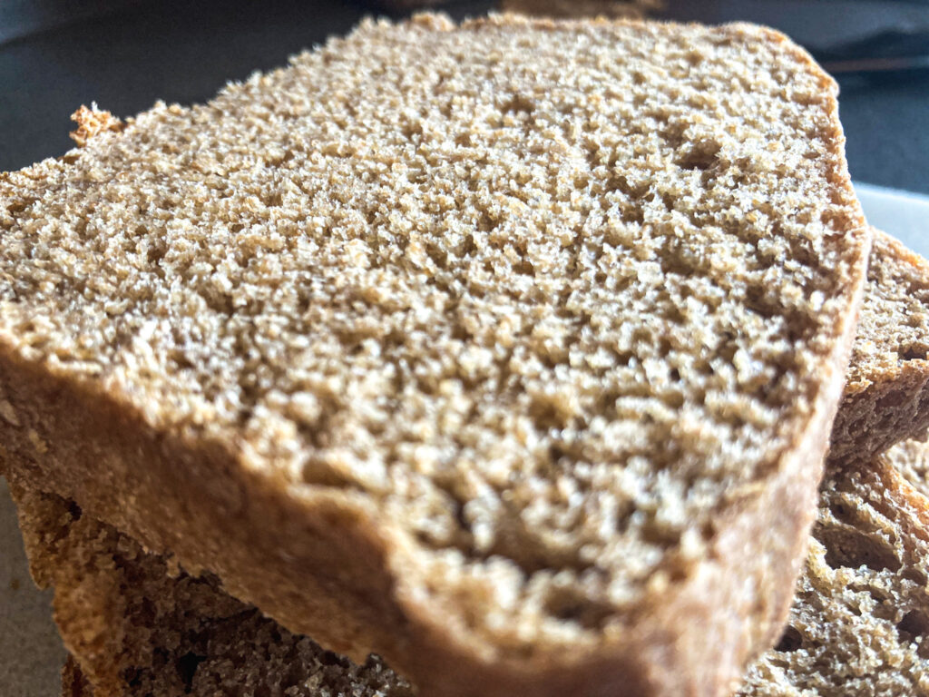 slice of natural yeast bread