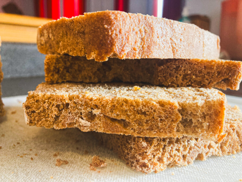 Sliced natural yeast bread